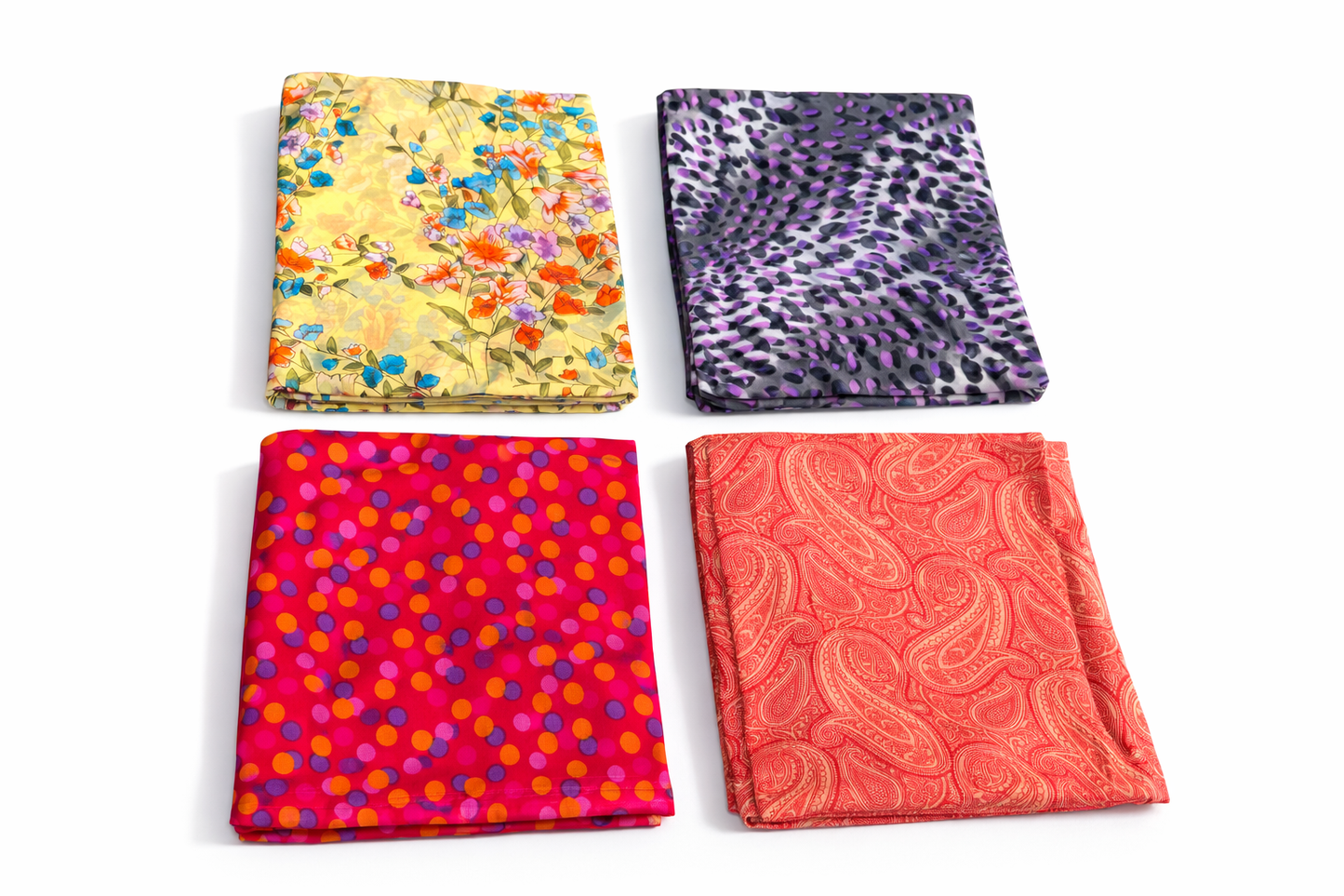 Al Minhas Collection Stylish Printed Chiffon Dupattas Vibrant Multicolor Unisex