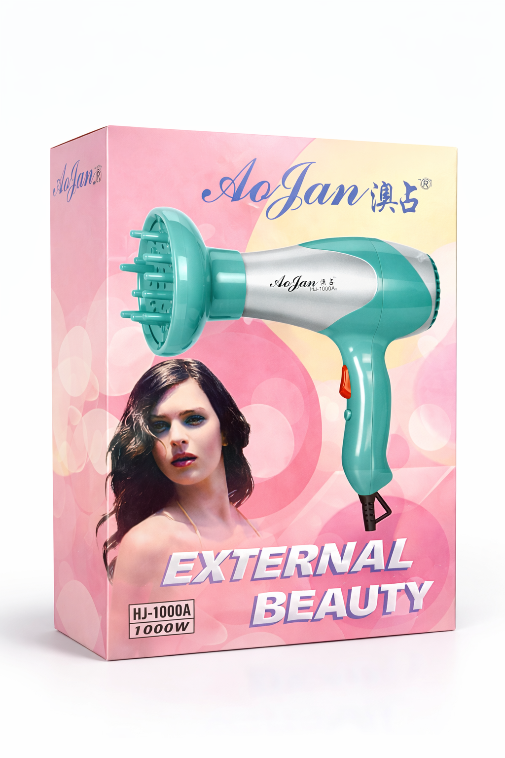 Al Minhas Collection AoJan HJ-1000A Hair Dryer 1000W White Women