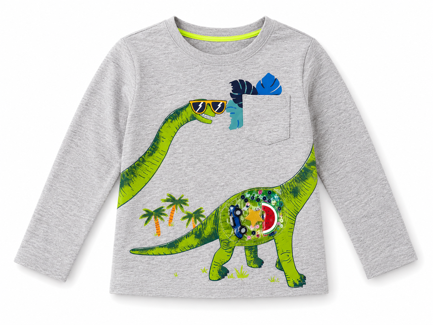 Al Minhas Collection Dinosaur Adventure Graphic T-Shirt Black Kids