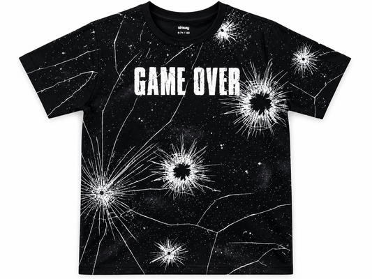 Al Minhas Collection Game Over Graphic Shirt Black Boys