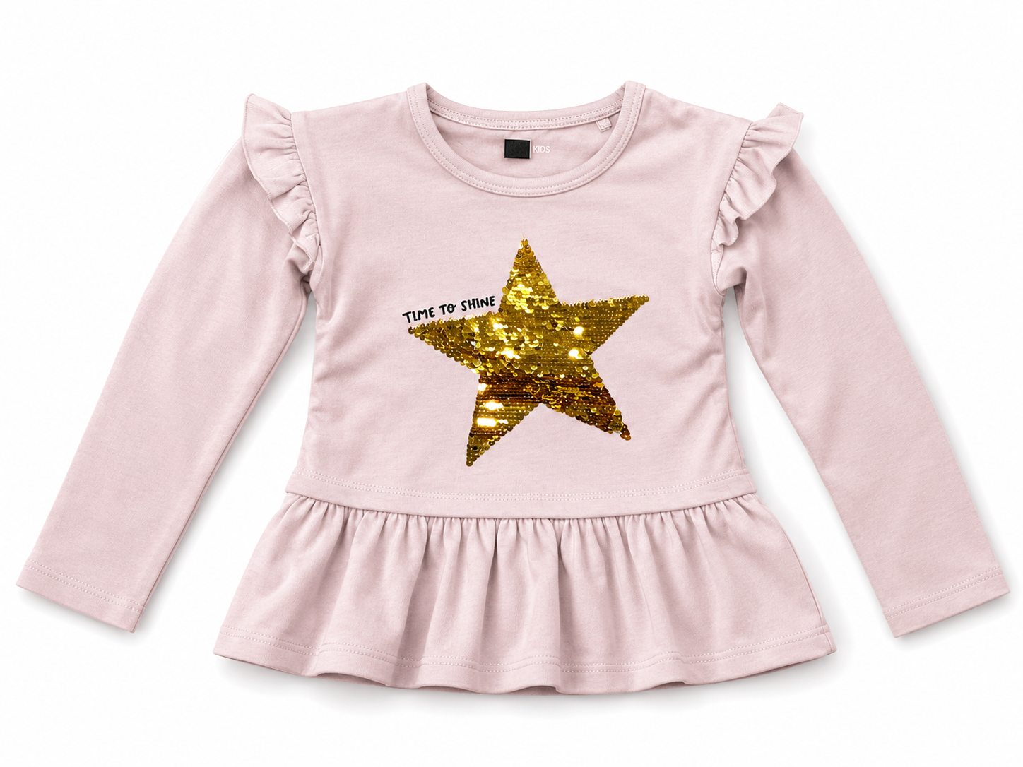 Al Minhas Collection Time To Shine Star T-Shirt White Girls