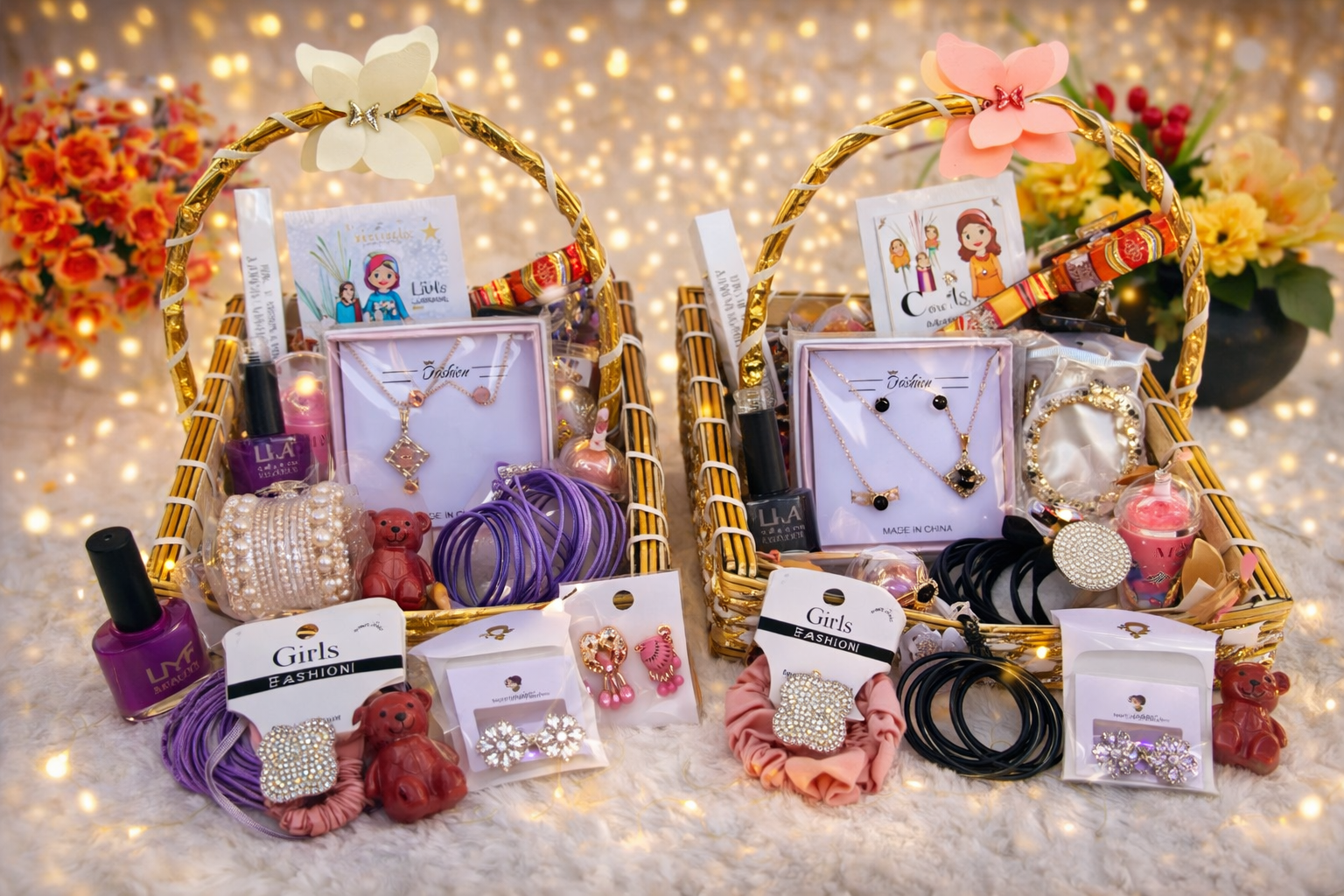 Al Minhas Collection Premium Girls Gift Basket Set Black Girls