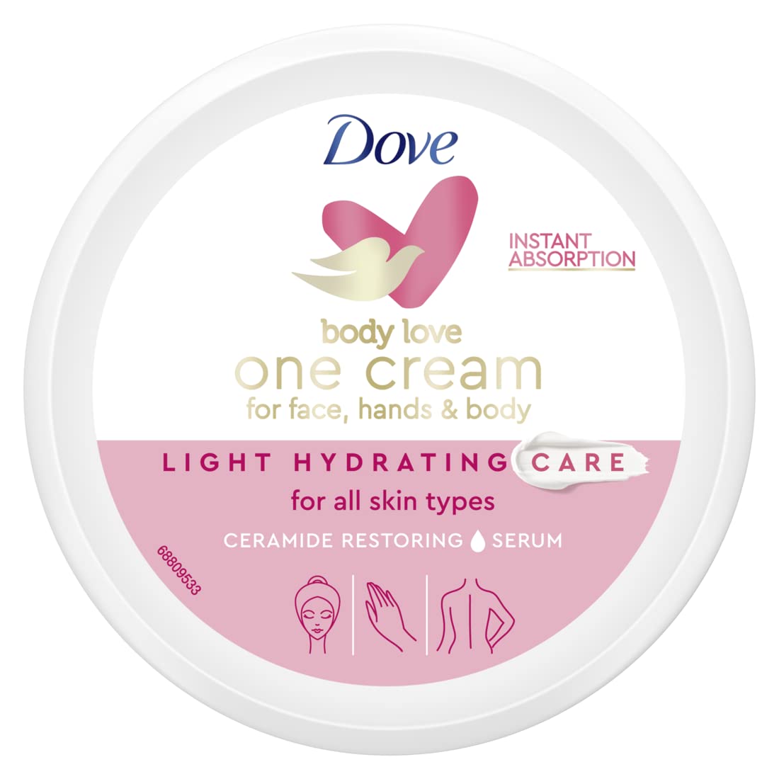 Al Minhas Collection Dove Body Love One Cream Light Hydrating White Women