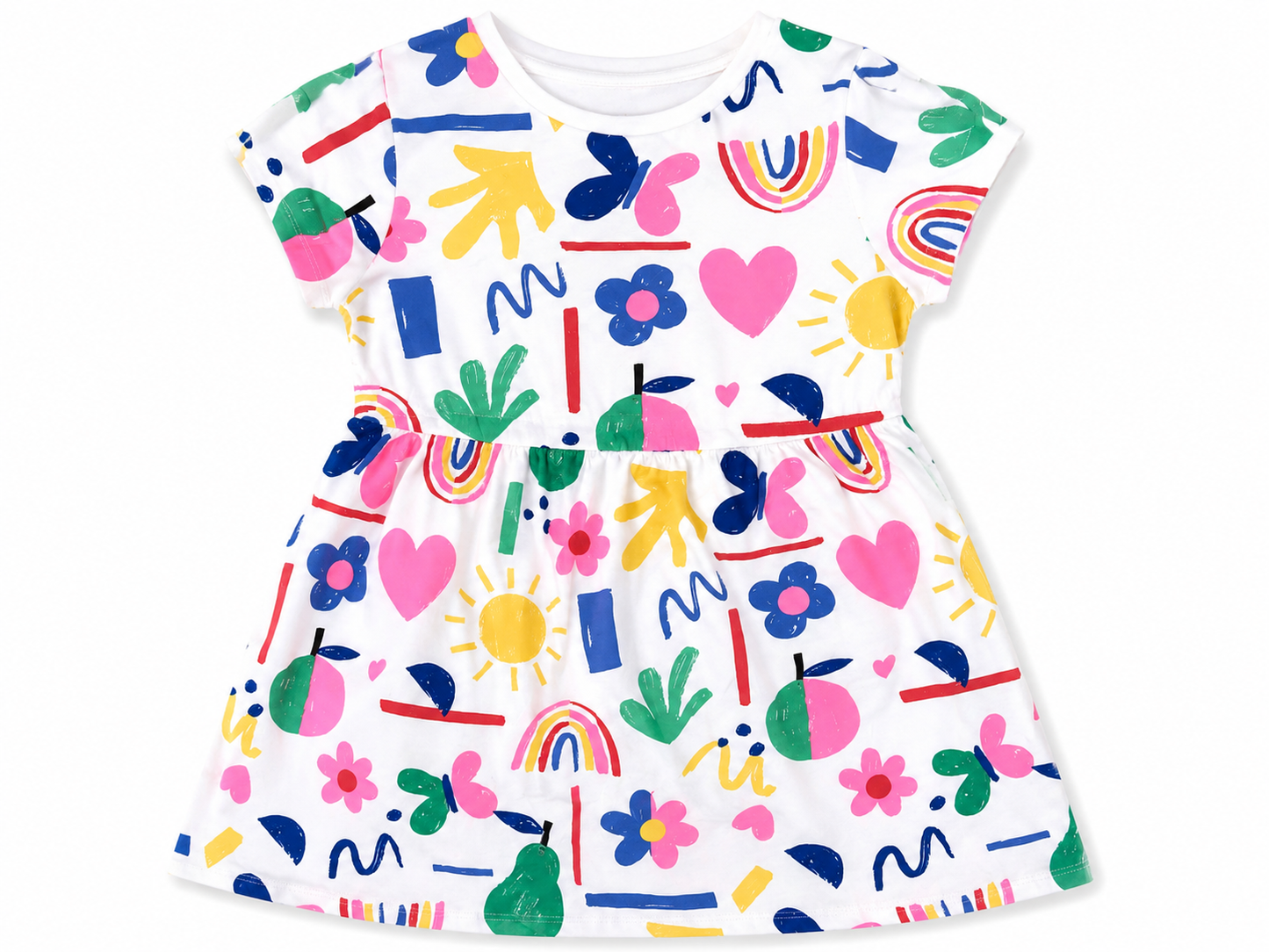 Al Minhas Collection Rainbow Dreams Girls Dress Multicolor Girls