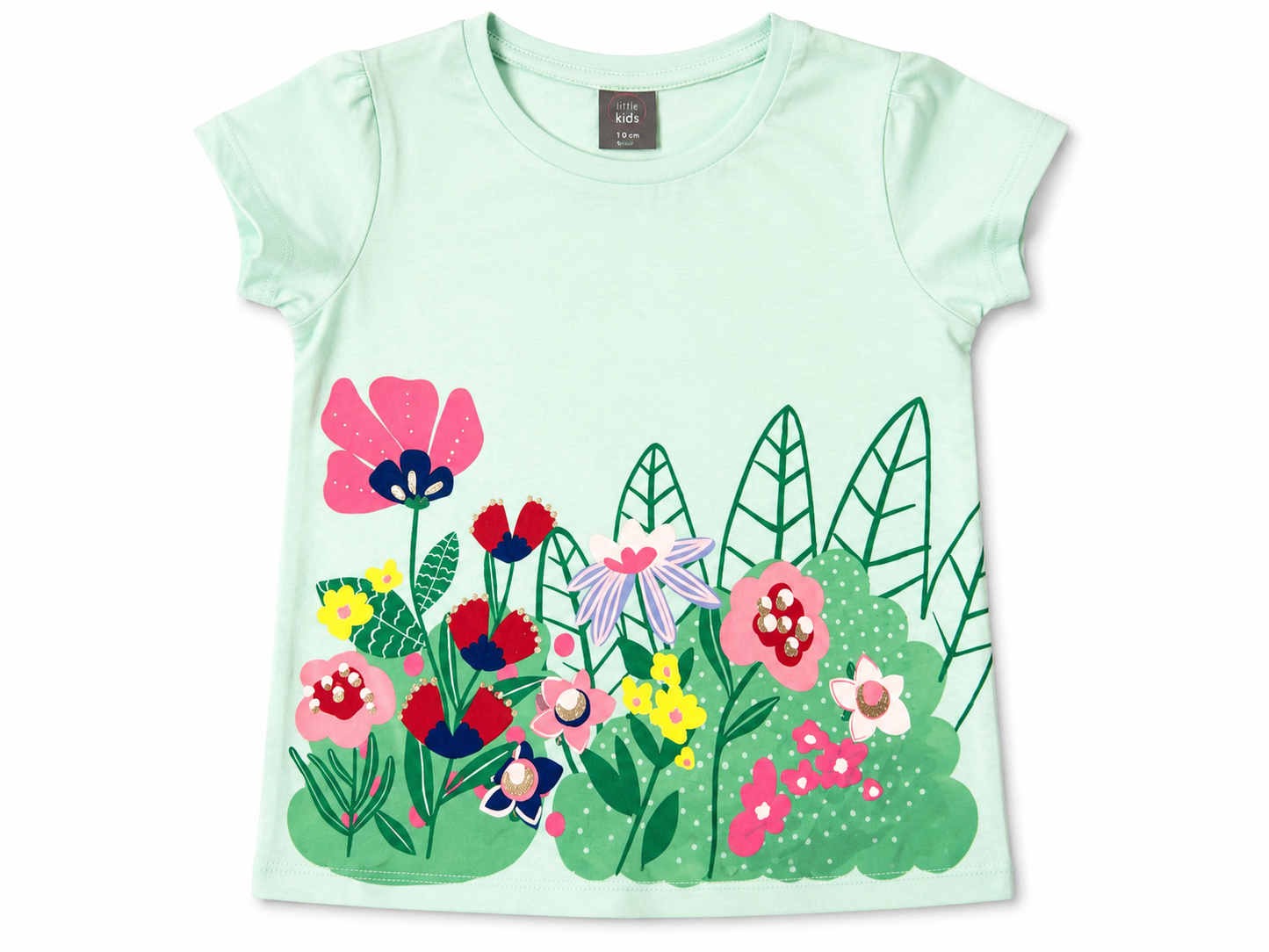 Al Minhas Collection Garden Bloom Girls Shirt Green Girls