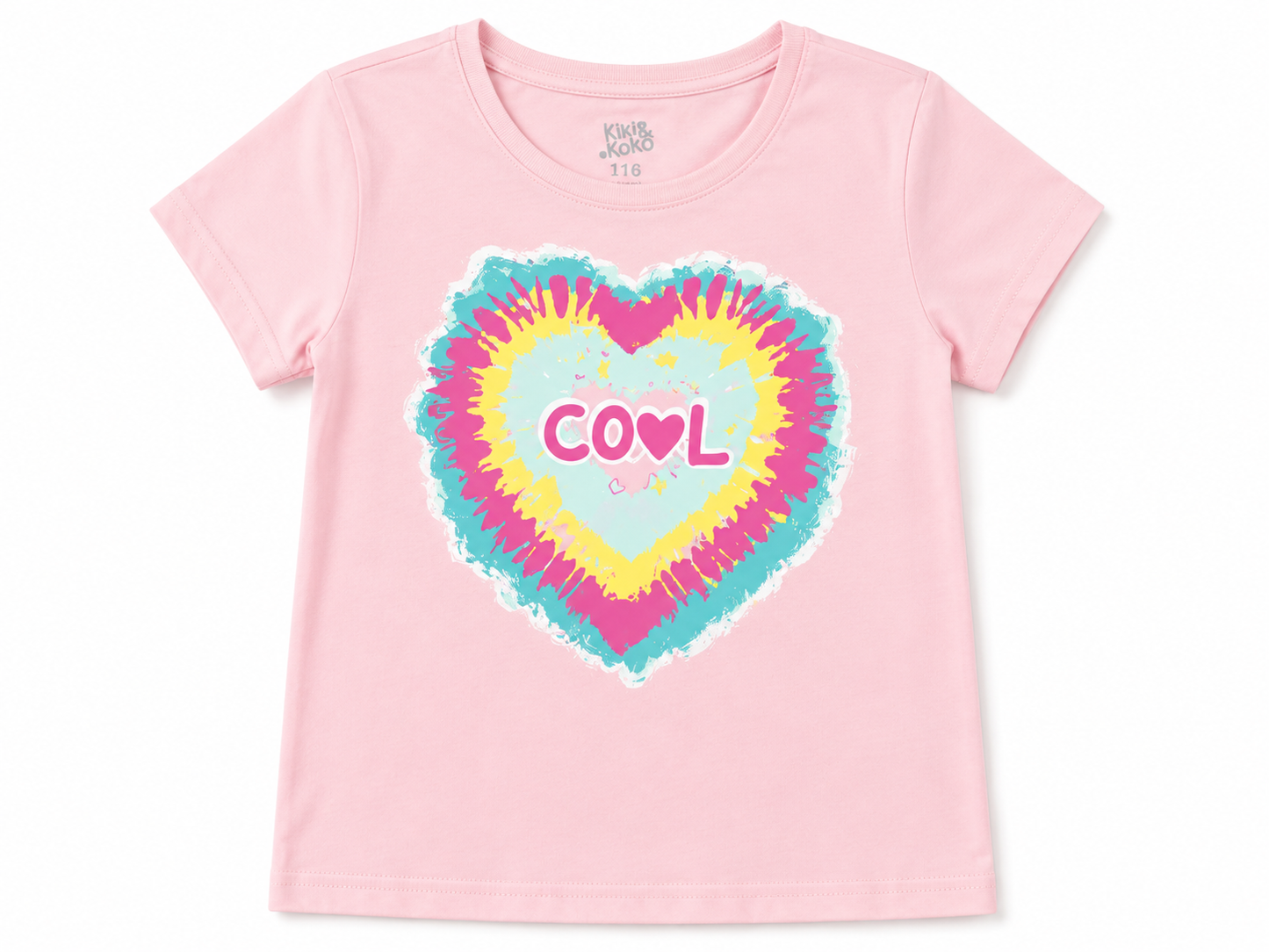 Al Minhas Collection Cool Heart Girls Shirt Pink Girls